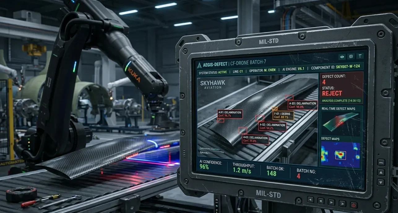 Yapay Zeka Ve Endüstriyel Kameralar Ile Askeri Parça Denetimi